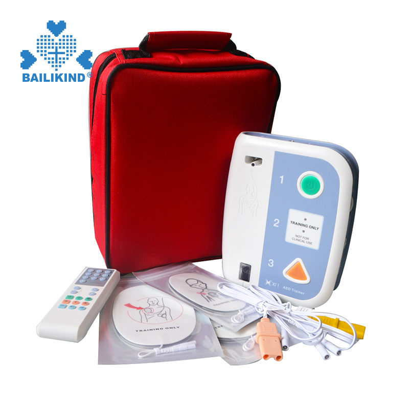 Како да користите AED Trainer Automated External Defibrillator Teaching First Aid Train for CPR School Bilingual Teach Tools